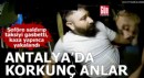 Antalya'da korkunç anlar! Şoföre saldırıp taksiyi gasbetti