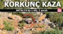 Antalya'da korkunç kaza: 1 ölü 1 yaralı
