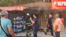 Antalya'da korkutan büfe yangını