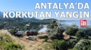 Antalya'da korkutan yangın: Alevlere havadan müdahale