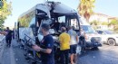 Antalya'da midibüsler çarpıştı; yaralılar var