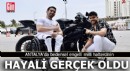 Antalya'da milli haltercinin motosiklete binme hayali gerçek oldu