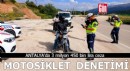 Antalya'da motosiklet denetimi; 3 milyon 450 bin lira ceza