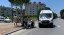 Antalya'da motosikletten düşen sürücü yaralandı
