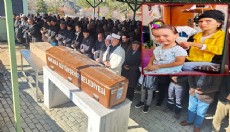 Antalya'da öldürülen anne ve kızı, son yolculuğuna uğurlandı