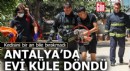 Antalya'da ölümün kıyısında bile kedisini bırakmadı