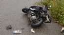Antalya'da otomobille çarpışan motosikletli öldü