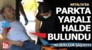 Antalya'da parkta silahla vurulmuş halde bulundu