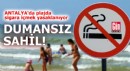 Antalya'da plajda sigara içmek yasaklanıyor