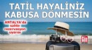 Antalya'da sahte siteden rezervasyon uyarısı