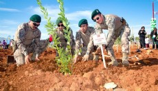 Antalya'da şehitler için fidan dikim etkinliği