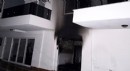 Antalya'da sitedeki sauna ve hamamda yangın