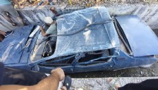 Antalya'da sulama kanalına düşen otomobilin sürücüsü yaralandı