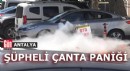 Antalya'da şüpheli çantadan klavye çıktı