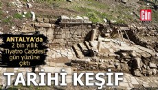 Antalya'da tarihi keşif: 'Tiyatro Caddesi' gün yüzüne çıktı