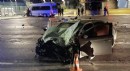 Antalya'da tur minibüsüyle otomobil çarpıştı: 2 yaralı