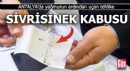 Antalya'da yağmurun ardından uçan tehlike