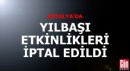 Antalya'da yılbaşı etkinlikleri iptal edildi