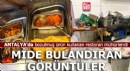 Antalya'daki restoranda mide bulandıran görüntüler