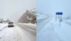 Antalya'nın Konya sınırı kar altında