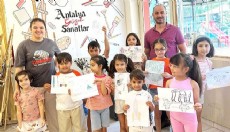 Antalyalı çocuklar tatilde sanatla buluştu