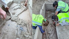 Aspendos'ta 2 bin 400 yıllık güreşçi mezarı keşfedildi