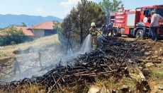 Bahçe yangını büyümeden söndürüldü