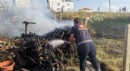 Bahçedeki yangın büyümeden söndürüldü