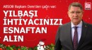 Başkan Dere: Yılbaşı ihtiyacınızı esnaftan alın
