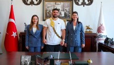 Başkan Vekili Özdemir ve Erkan Taş’tan Edirne Belediyesi’ne ziyaret