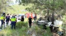 Beton mikseri devrildi: 2 yaralı