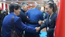 Burdur'da bayramlaşma töreni