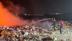 Burdur'da çöplükte yangın