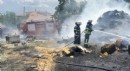 Burdur'da samanlık yangını