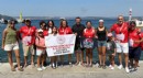 Burdurlu sporcular yüzerek kıtaları birleştirdi