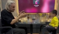 Çocuğunu alkol masasına oturtan babaya gözaltı