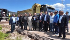 Doğal gaz için ilk kazma vuruldu