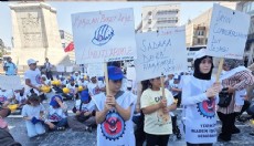 Doruk Maden işçileri Ankara'da aileleriyle yürüdü