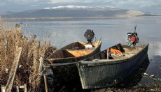 Eber Gölü'nde su seviyesi yükseliyor