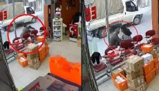 Eczane önünde genç kadına çirkin saldırı