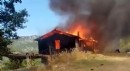 Eğirdir'de ev yangını