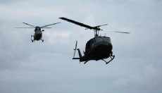 Askeri helikopter düştü