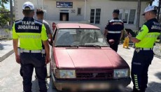 Finike'de drift atan sürücüye 52 bin 890 lira ceza
