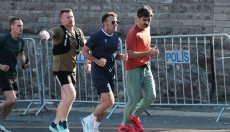 Fransa Cumhurbaşkanı Macron, Seğmenler Parkı'nda koştu