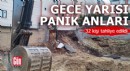 Gece yarısı panik anları! İstinat duvarı çöktü: 32 kişi tahliye edildi