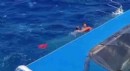 Girne'de alabora olan gemideki çocuğu kurtardığı anları anlattı