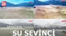 Hayvanların otladığı Antalya Avlan Gölü'nde su sevinci