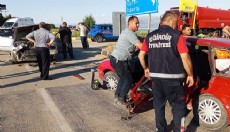 İki otomobil çarpıştı: 5 yaralı