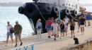 İngiliz turistler Alanya'ya kruvaziyerle geldi