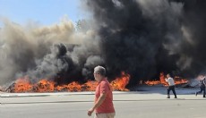 İş yerinde çıkan yangında 3 kişi dumandan etkilendi